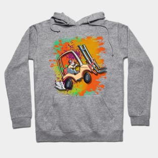 aggressive forklift driver Hoodie